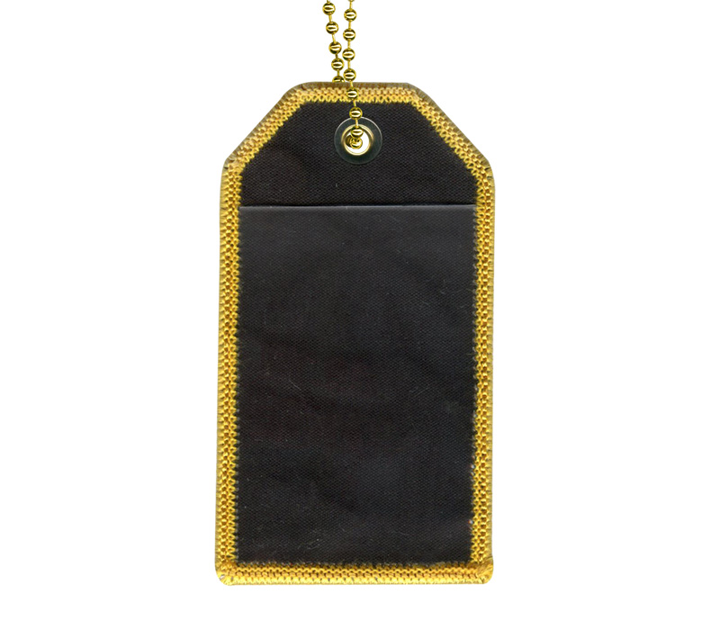 embroidered luggage tags