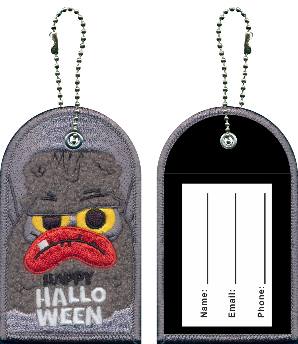 Personalized Embroidered Luggage Tags BEAUTY EMBLEM Taiwan Top